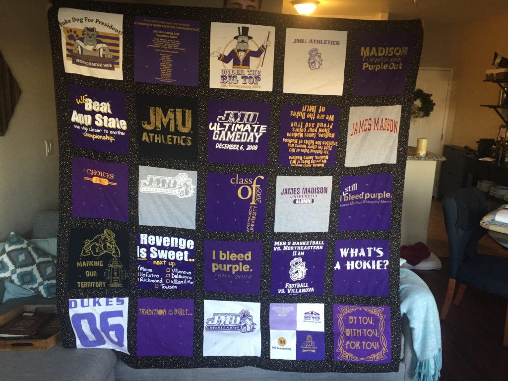 Jmu College Quilt Your Memory Quilts